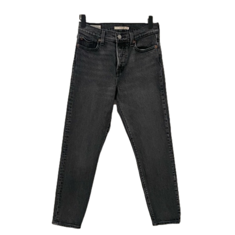 Levi's Black Wedgie Straight Leg Jeans for Women